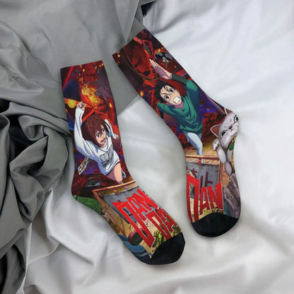 Dandadan: Skateboard Color Socks Casual Okarun Momo Takakura Ken Graphic