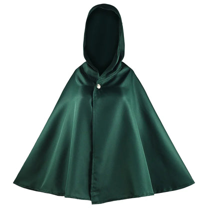 Attack on Titan Cosplay Costumes Giant Cloak with Hat Shingeki No Kyojin Scouting Legion Green Cape Clothes