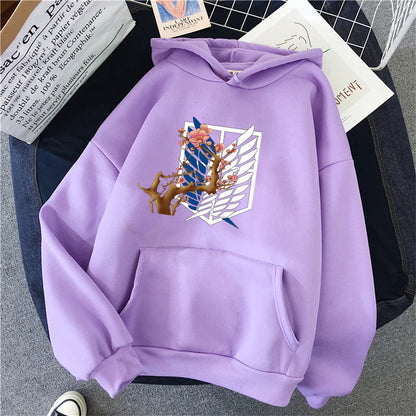 Attack On Titan: Hoodie Levi Graphic Hooded Clothes Autumn Warm Sweatshirt Harajuku Streetwear Tops