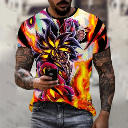 Dragon Ball Z: Goku Printed T-shirt Harajuku Essentials High Quality