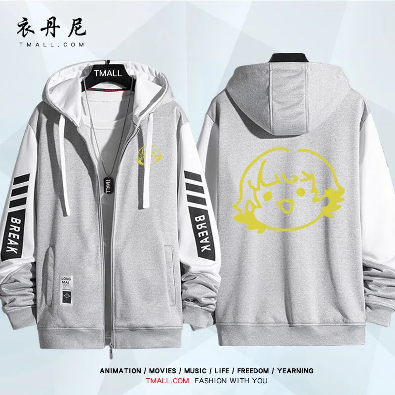 Blue Lock: Isagi Yoichi Nagi Seishiro Cosplay Costum Long Sleeve Print Jacket Zipper Hoodie Women Men FashionHooded Costumes Couple Jacket