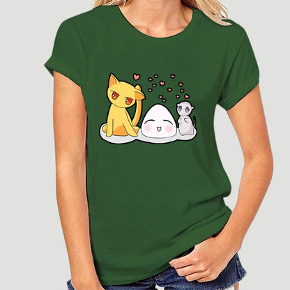 Fruits Basket: T-Shirt For Men Anime Sohma Yuki Kyo Tohru Furuba Manga Cat Cotton Tee Shirt Short Sleeve T Shirt Classic  5329AF