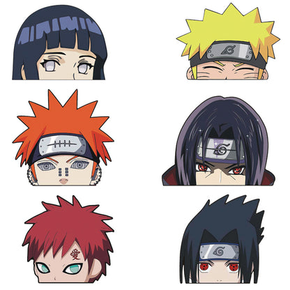 Naruto Peek Sticker Diffuse Sticker Paper Sasuke Car Sticker Waterproof Laptop Window PVC Anime Sticker