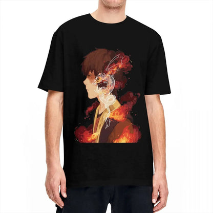 Avatar The Last Airbender: Zuko T-Shirt Men 100%Cotton Short Sleeve Round Neck Summer Tops