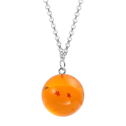 Dragon Ball:Series 1-7 Planet Necklace, Goku Ball Pendant Metal Necklace for Men and Women Cosplay Accessories