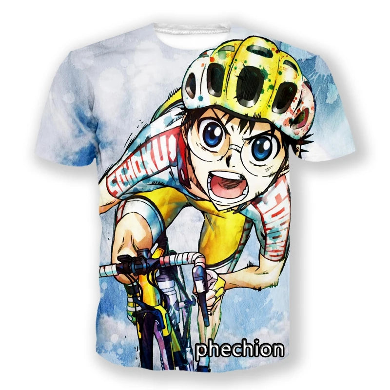 Yowamushi Pedal : Break 3D Print Short Sleeve Casual T-Shirt Sport