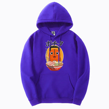 Chainsaw Man: Hoodies Teacup Pochita Graphic Print Fashion Streetwear Tops Harajuku Casual Sportswear Men Women Pullovers