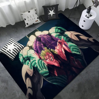Baki Hanma: Yujiro Manga Hallway Carpet INS Style Soft Bedroom Floor House Laundry Room Mat Anti-skid Bedside Area Rugs