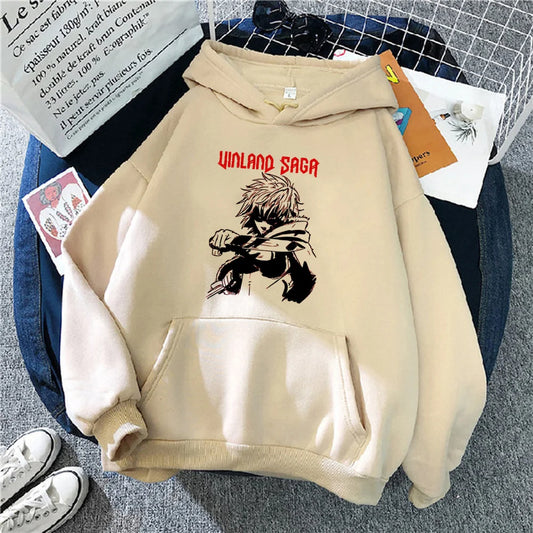 Vinland Saga: hoodie streetwear 90s Korean style gothic Hooded Shirt