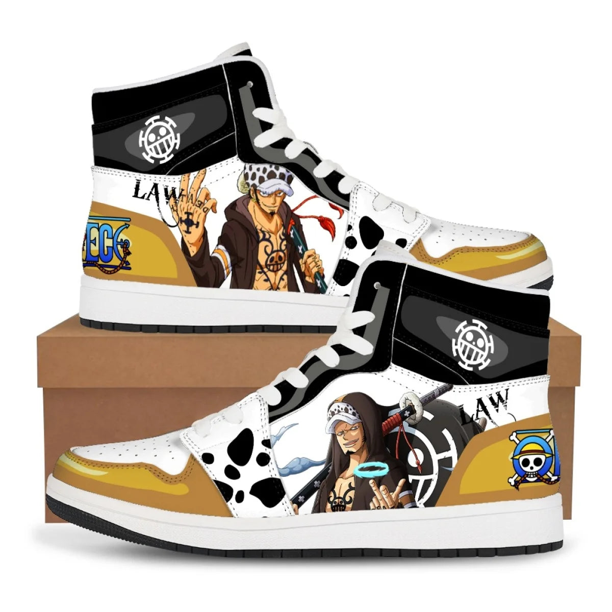 One Piece: Luffy Zoro Sneakers Casual Shoes Basketball Shoes Printing Comfortable Oversize Flat Shoes Birthday Gift