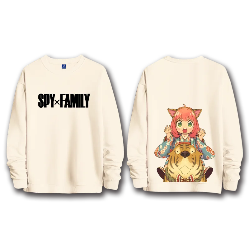 Spy x Family: anime sweatshirts  women's round neck top couple round neck hoodie couple loose casual fashion