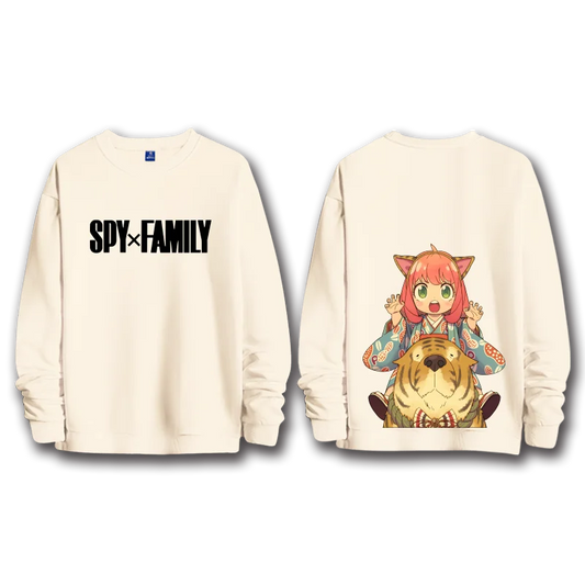 Spy x Family: anime sweatshirts  women's round neck top couple round neck hoodie couple loose casual fashion