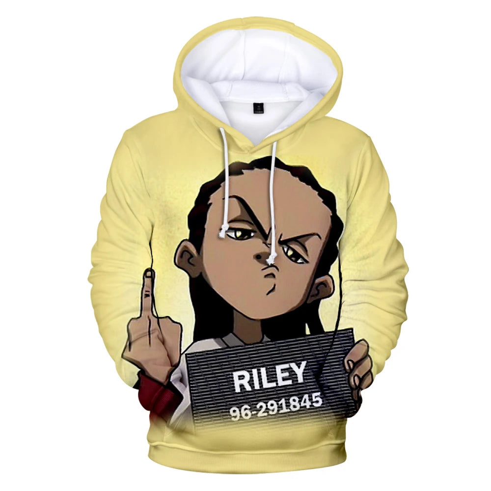 The Boondocks: Hoodies 3D Long Sleeve Sweatshirt Men's Hoodie Women Casual Harajuku Streetwear Unisex Oversized Clothes