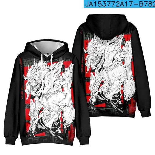 Dandadan: Okarun hooded drawstring pocket sweatshirt men/women harajuku Pullovers Vintage 90s Fashion