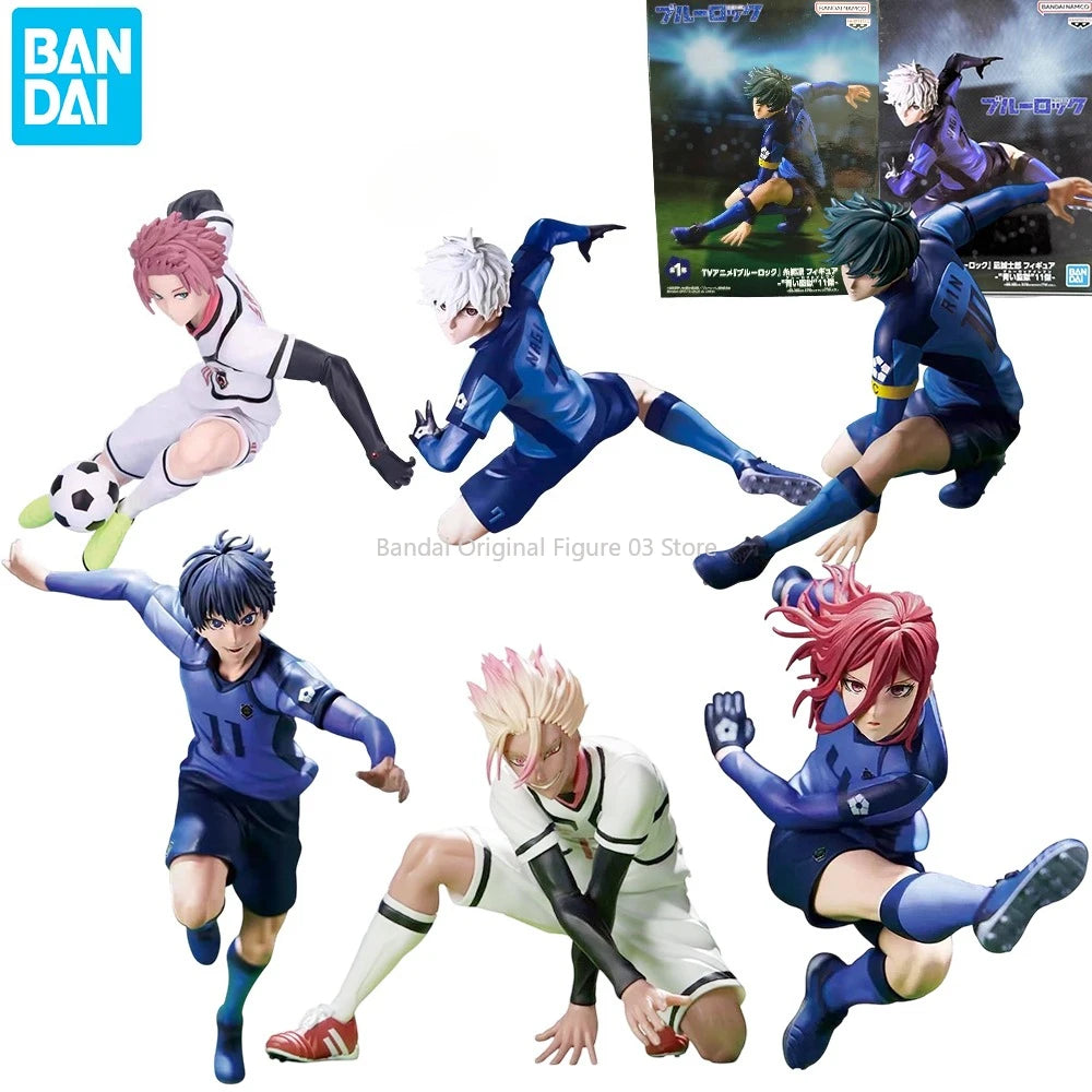 Blue Lock: Original Bandai  Nagi Seishiro Rin Itoshi Isagi Yoichi Itoshi Sae Chigiri Hyoma Shidou Ryuusei Anime Action Figure Toys