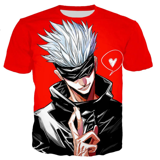 Jujutsu Kaisen: Satoru Gojo T Shirt Men/women 3D Print T-shirt Casual Harajuku Style Shirts Streetwear Tops Dropshipping Clothing