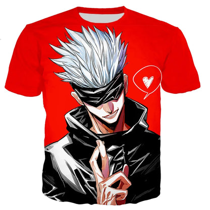 Jujutsu Kaisen: Satoru Gojo T Shirt Men/women 3D Print T-shirt Casual Harajuku Style Shirts Streetwear Tops Dropshipping Clothing