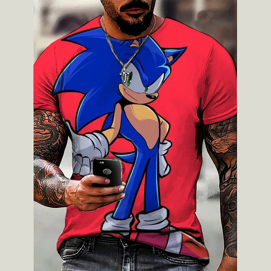 Sonics The Hedgehog-s 3D Print T-Shirt Top Shirts