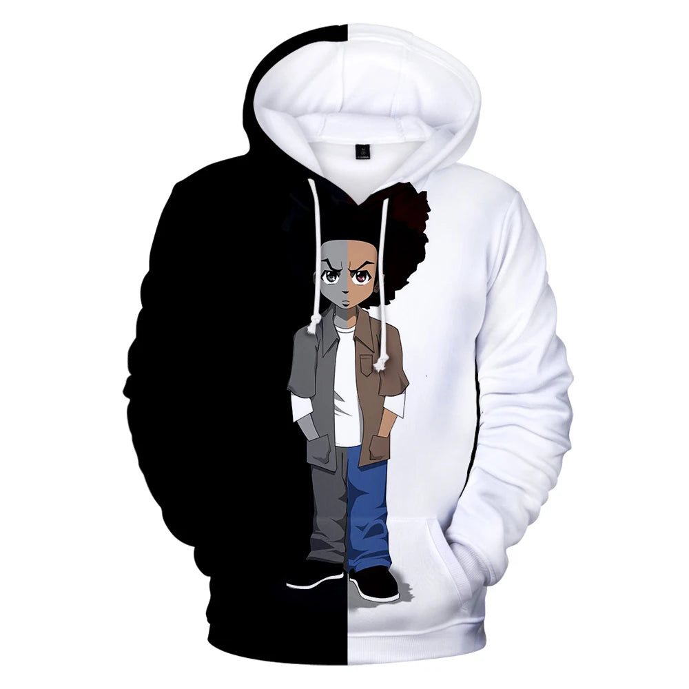 The Boondocks: Hoodies 3D Long Sleeve Sweatshirt Men's Hoodie Women Casual Harajuku Streetwear Unisex Oversized Clothes