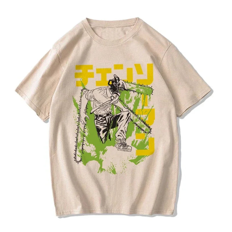 Chainsaw Man:  T Shirt Cartoon Pochita T-shirt Makima Harajuku Graphic Tees Clothing Tops Tshirt Manga