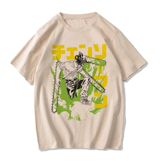 Chainsaw Man:  T Shirt Cartoon Pochita T-shirt Makima Harajuku Graphic Tees Clothing Tops Tshirt Manga
