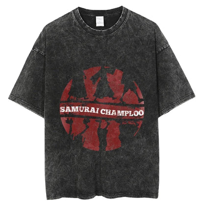 Samurai Champloo :T-Shirt Print T Shirt Fashion Hip Hop T-Shirts Streetwear Summer Casual Tops Unisex
