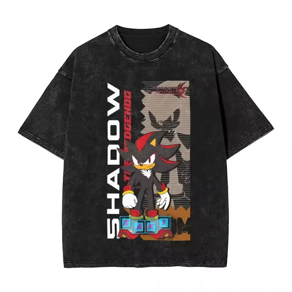 Sonic the Hedgehog: Shadow Cotton High Quality t shirt designer men t-shirts y2k streetwear manga unisex clothes