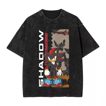 Sonic the Hedgehog: Shadow Cotton High Quality t shirt designer men t-shirts y2k streetwear manga unisex clothes