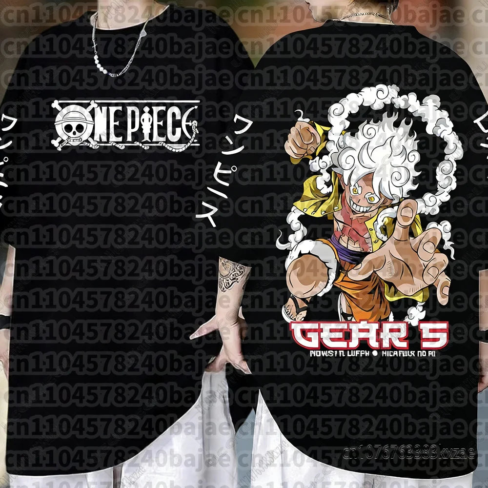 One Piece: Monkey D Luffy Anime T Shirt Men Women Summer Cotton Short Sleeve Tee Cartoon Print Streetwear Casual Graphic Top 2026