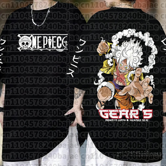 One Piece: Monkey D Luffy Anime T Shirt Men Women Summer Cotton Short Sleeve Tee Cartoon Print Streetwear Casual Graphic Top 2026