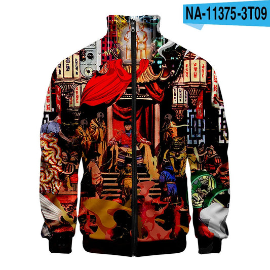 Akira:  3D Print Stand Collar Hoodie Hip Hop Men Women Zipper Hoodies Jacket Sweatshirts Clothes