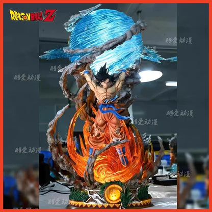 Dragon Ball: Son Goku 25cm Figure Super Genki Bomb Luminous Figures Gk Figurine Pvc Statue Model Doll Collectible Gifts Toy