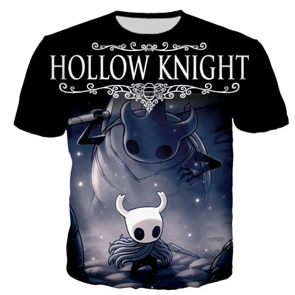 Hollow Knight: 3D Print T-Shirts Men Women Casual Streetwear Oversized Short Sleeve T Shirt Harajuku Male Tees Tops Clothing