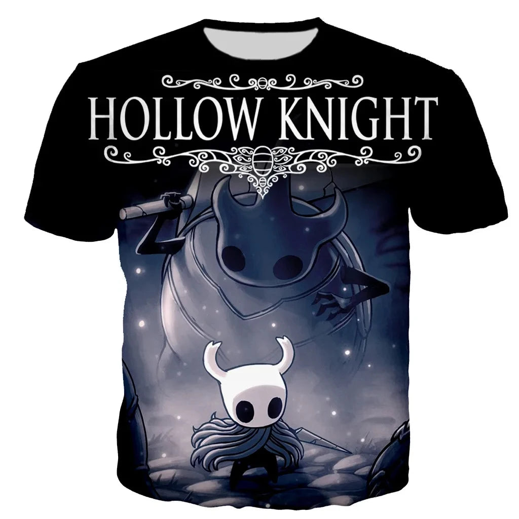 Hollow Knight: 3D Print T-Shirts Men Women Casual Streetwear Oversized Short Sleeve T Shirt Harajuku Male Tees Tops Clothing