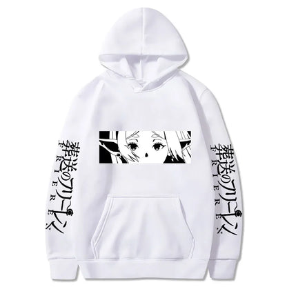 Frieren: Beyond Journey's End Women Sweatshirts Frieren Eyes Printed Hoodies Plus Size Long Sleeve Casual Pullovers