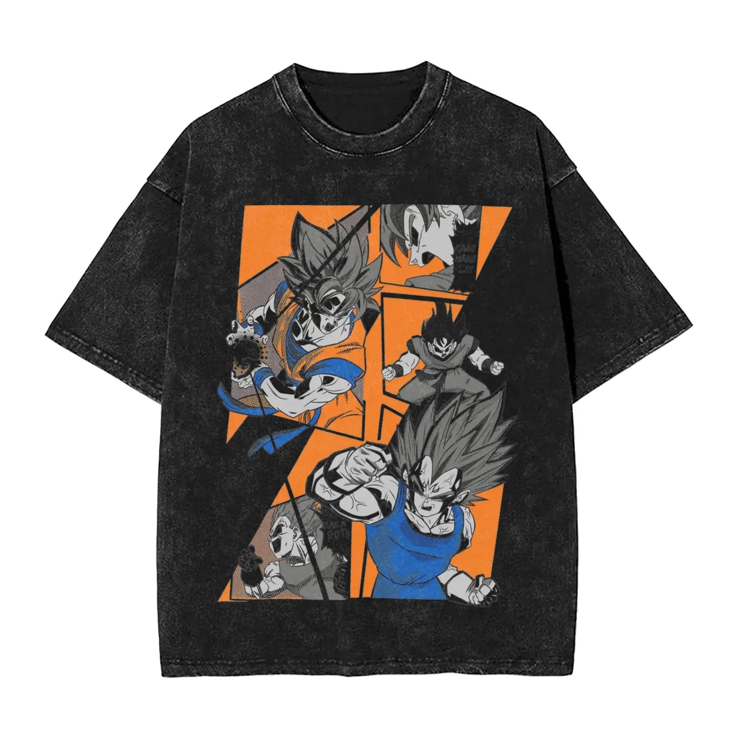 Dragon Ball: 2026 Master Roshi  Printed T-shirt Men's and Women's Washed T-shirt High Quality Vintage Cotton T-shirt Harajuku Tops