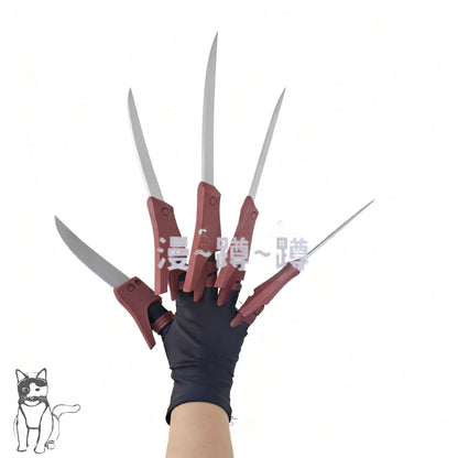 Gachiakuta: Jabber Wonger Cosplay Prop 3D Printing Silver Bracelet Ring Nails Accessories Full Set Halloween Party Adult