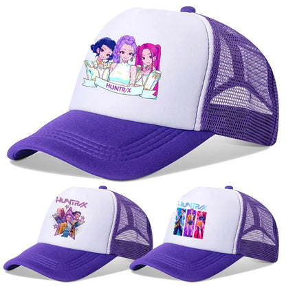 KPop Demon Hunters: Baseball for Cap Kids Adult Purple Sun Hat Fashion Woman Girls Cap Summer Sport Sunbonnet Retro Headgear Gift
