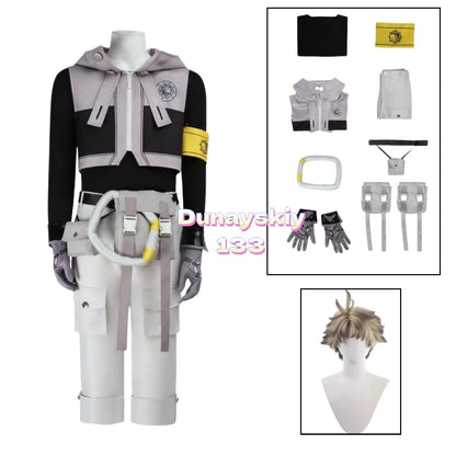Gachiakuta: Rudo Surebrec Anime Cosplay Costume - Akuta Cleaners Uniform with Hoodie & Gloves, Perfect Props for Halloween