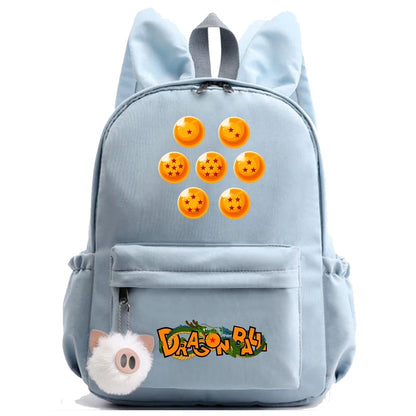 Dragon Ball: Backpack for Rucksack Rabbit Ears Casual School Bag Lunch Bag Birthday Gift Women Mochilas