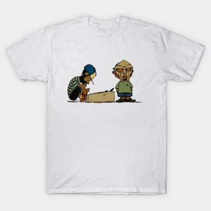J Dilla: New Men's T-shirt Women's J DILLA with Mf Doom QVintage T-shirt Cotton Summer Short Sleeved T-shirt Casual Street Wear T-shirt