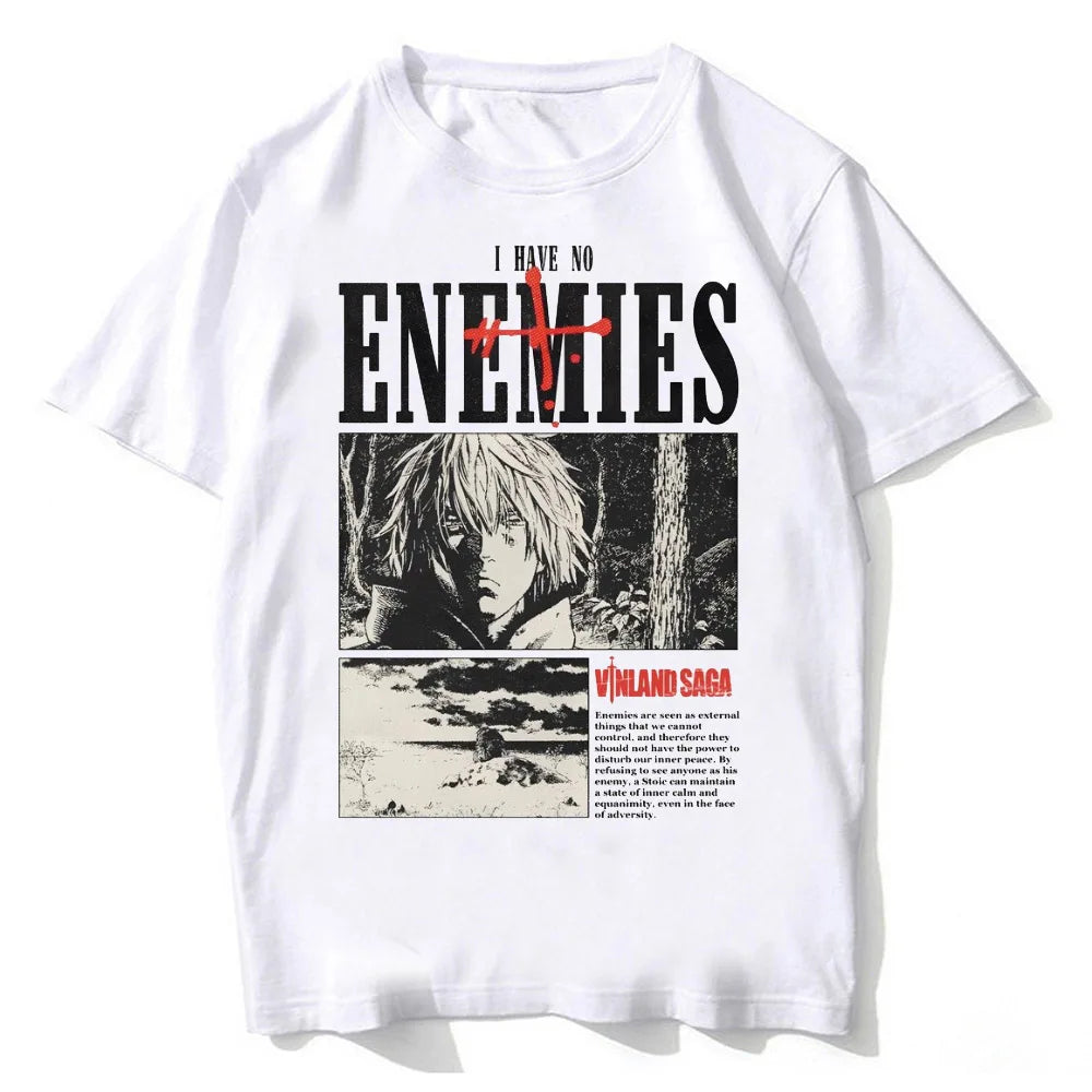 Vinland Saga: Manga Graphic T-shirt Thorfinn  T Shirt Men Women Clothing High Quality Summer 100% Cotton Short Sleeve Tees