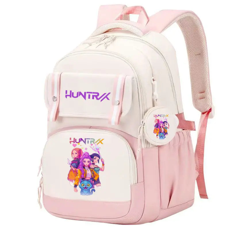 KPop Demon Hunters: Backpack Print Capacity Lightweight Daypack Schoolbag Girl Casual Travel Commute Bag