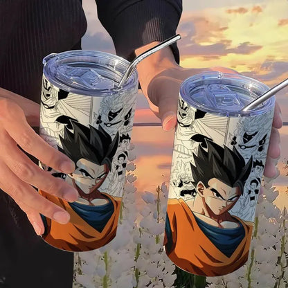 Dragon Ball: Creative Stainless Steel Insulated Cup Fashionable and High-Looking Straw Cup