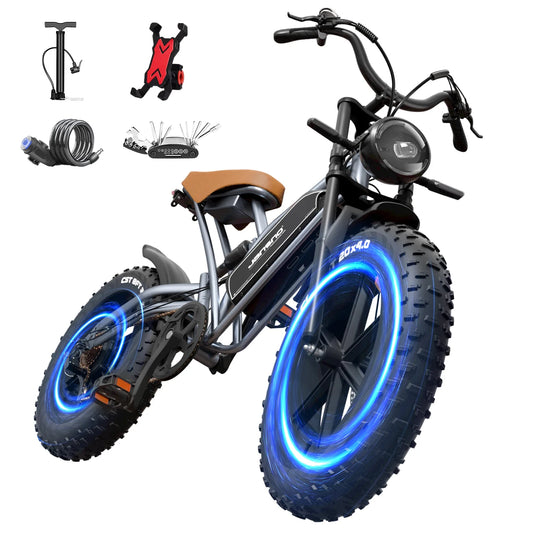 Yowamushi Pedal: Jansno x50 Adult Electric Bike 750W Motor EBicycle 48V 14AH 20 Inch Tire E-Bike Electric Mountain Bike Off-Road Motorcycle