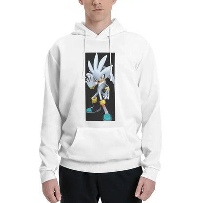 Sonic the Hedgehog: Silver The Hedgehog Sonic The Hedgehog  Hoodies Men's Women Pullover Sweatshirt Harajuku Long Sleeve Streetwear Autumn Winter