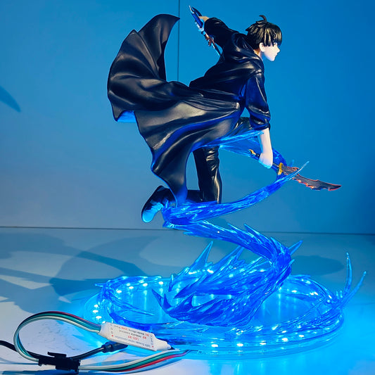 Solo Leveling: Sung Jin Woo Lamp Led Bulb Action Figures Model Figurine Figure & Base & Lamp DIY Decoration Toys