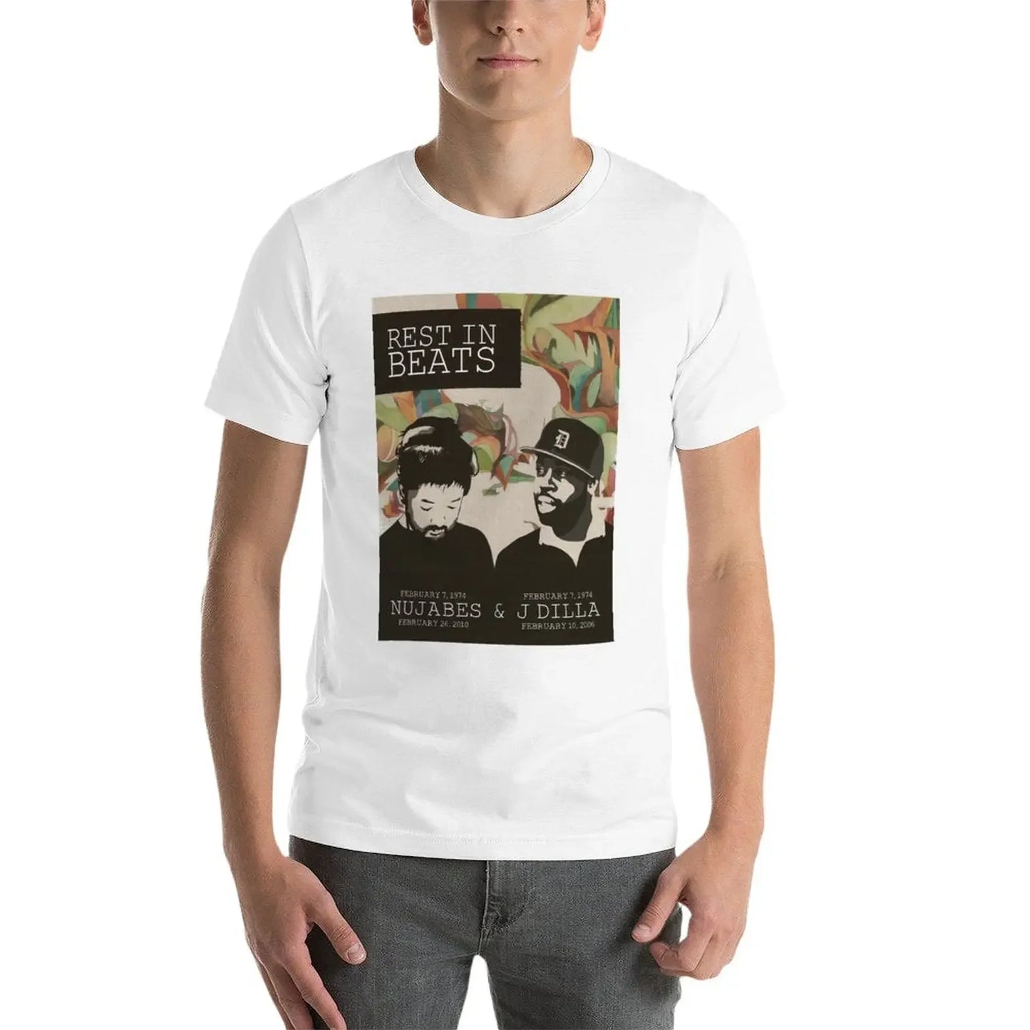 Samuari Champloo: Nujabes and J Dilla T-Shirt graphics sublime Short sleeve tee big and tall t shirts for men