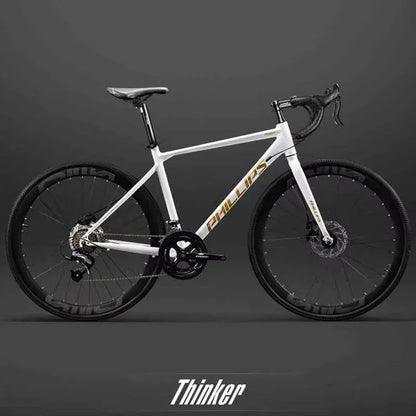Yowamushi Pedal: 700c Aluminium Alloy Racing Road Bicycles Super light Gravel Road Bickes City Commuting Variable Speed Bicycle 27/30 Speed Bike