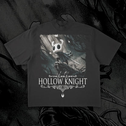 Hollow Knight: Printed Short Sleeved Men and Women Summer Pure Cotton Comfortable Loose and Fashionable Round Neck T-shirt Top